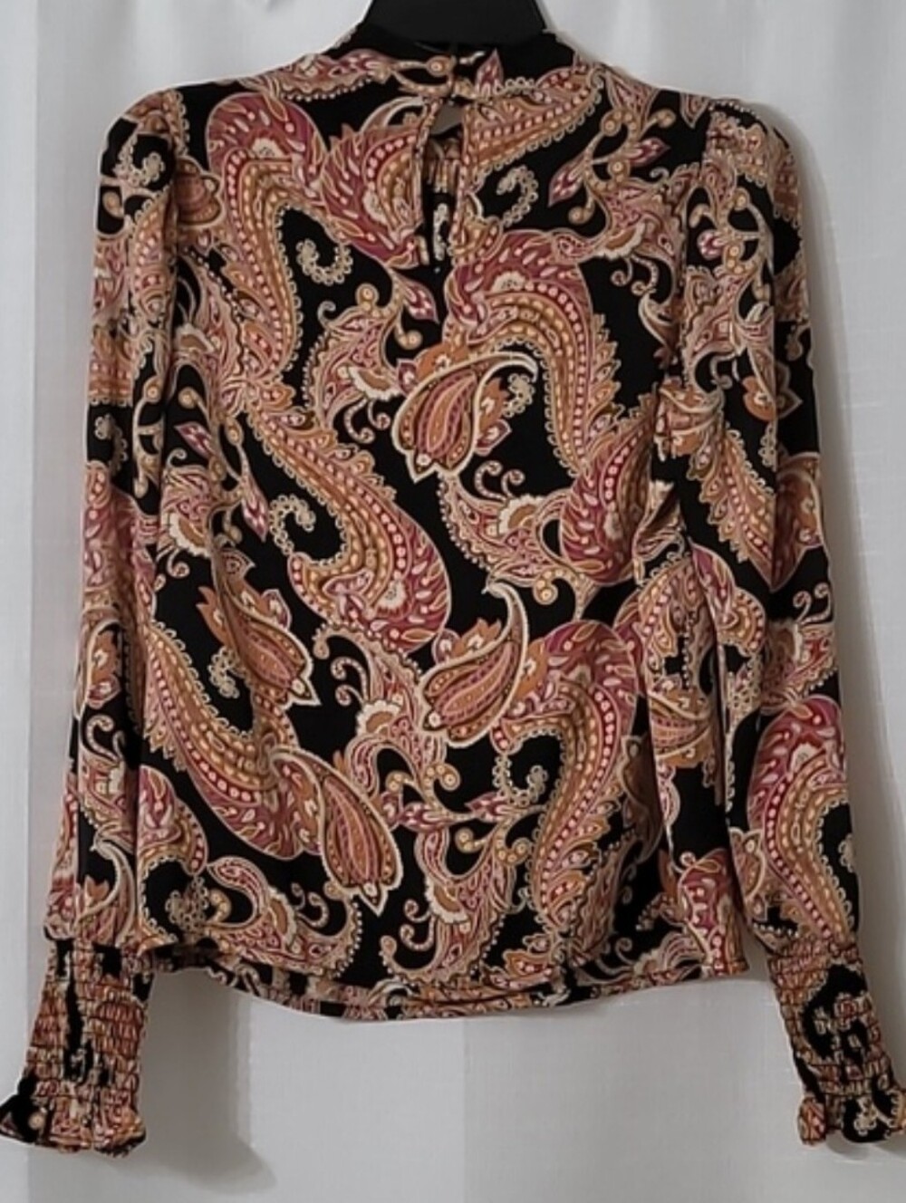 Women's Puff Long Sleeve Victorian Blouse - Who What Wear, Size X Small - Picture 5 of 7